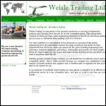 Screen shot of the Weialetrading Ltd website.