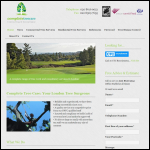 Screen shot of the Complete Tree Care website.