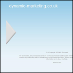 Screen shot of the Dynamic Marketing website.