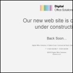 Screen shot of the Digital Office Solutions (North West) Ltd website.