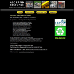 Screen shot of the ABC Rapid Response Disposal Edinburgh website.