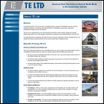 Screen shot of the Tubular Erectors Ltd website.