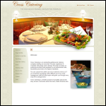 Screen shot of the Cross Catering website.