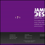 Screen shot of the Jamfrog Design website.