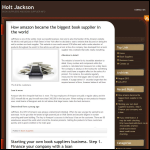 Screen shot of the Holt Jackson Book Co. Ltd website.
