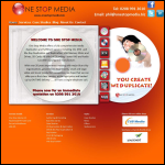 Screen shot of the One Stop Media website.