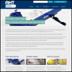 Screen shot of the Advanced Healthcare Technology Ltd website.
