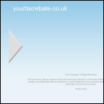 Screen shot of the Your Tax Rebate website.