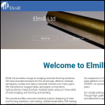 Screen shot of the Elmill Swaging Ltd website.