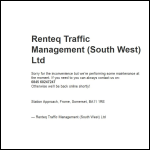 Screen shot of the Renteq Tm (South West) Ltd website.