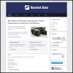 Screen shot of the Basilisk Data Ltd website.