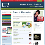 Screen shot of the Power Hygiene & Safety Products Ltd website.
