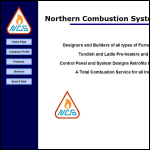 Screen shot of the Northern Combustion Systems Ltd website.