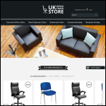 Screen shot of the Uk Office Chair Store website.