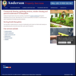 Screen shot of the Anderson Property Sevices website.