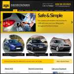 Screen shot of the Automotive Gas Systems Ltd website.