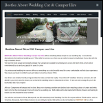 Screen shot of the Beetles About Wedding Car Hire website.