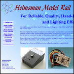 Screen shot of the Helmsman Model Rail website.