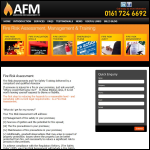 Screen shot of the Armstrong Fire Management Ltd website.