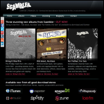 Screen shot of the ScamblerMusic website.