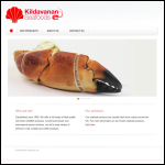 Screen shot of the Kildavanan Seafoods Ltd website.