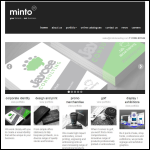 Screen shot of the Minto Branding website.