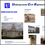 Screen shot of the Underground Civil Engineering Ltd website.