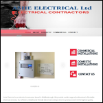 Screen shot of the Ashe Electrical Ltd website.