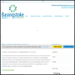 Screen shot of the Basingstoke Cleaning Services website.