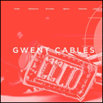 Screen shot of the Gwent Cables website.