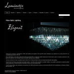 Screen shot of the Luminesse website.