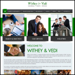 Screen shot of the Withey & Vedi Ltd website.