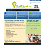 Screen shot of the Flex It Services & Training website.