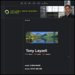 Screen shot of the Tony Layzell website.