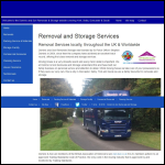 Screen shot of the Dominic & Son Removals & Storage website.