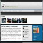 Screen shot of the Hands Design Graphics Ltd website.