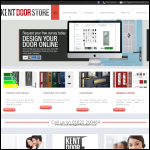 Screen shot of the Kent Door Store website.