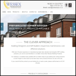 Screen shot of the Wessex Building Products website.