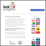 Screen shot of the Lock Surgeon website.