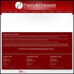 Screen shot of the Parry & Drewett website.