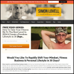 Screen shot of the Simon Lovell website.