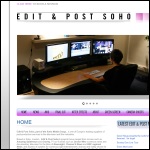 Screen shot of the Edit and Post Soho website.