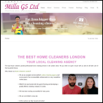 Screen shot of the MillaG5 Ltd website.