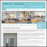 Screen shot of the Hamish Dougan Kitchens and Joinery website.