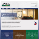 Screen shot of the Lowrey Contractors Ltd website.