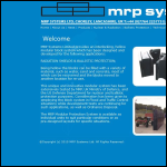 Screen shot of the MRP Systems Ltd website.