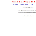 Screen shot of the Hirt Service & Spares website.