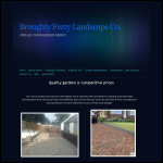 Screen shot of the Broughty Ferry Landscape Co. website.