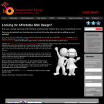 Screen shot of the Debayne Web Design website.