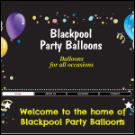 Screen shot of the Blackpool Party Balloons website.